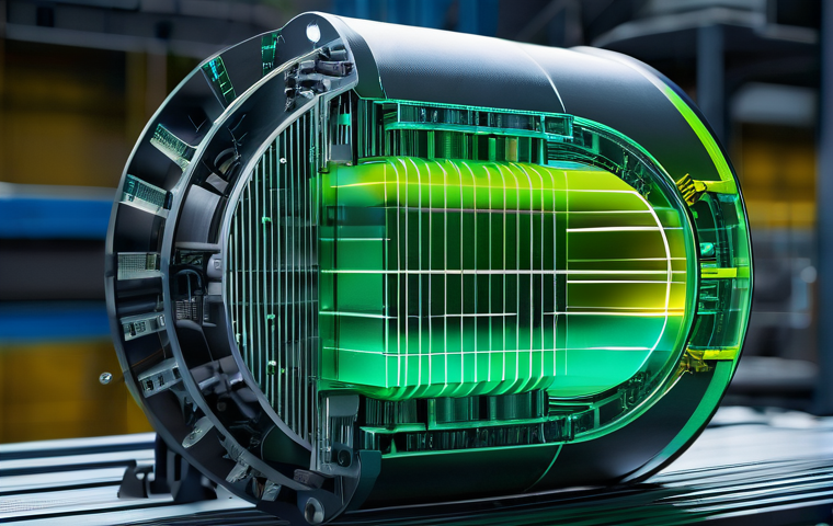 원자력 발전소 운영 데이터 분석 - "

**Image Prompt 3: The Secure Data Symphony - From Sensor to AI Core**

"An abstract yet highly de...