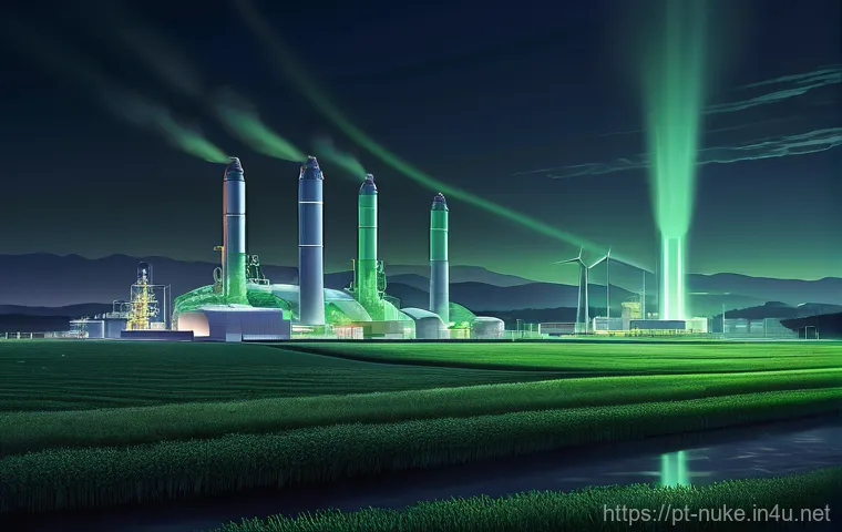 원자력 기술의 글로벌 동향 - **Prompt 2: "Inside a state-of-the-art nuclear power plant control room, a diverse team of male and ...