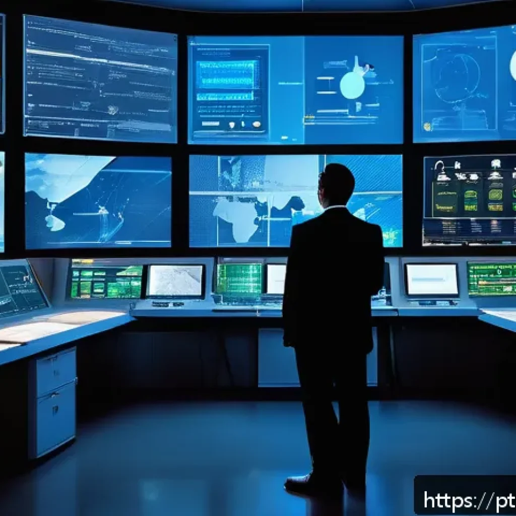 원자력 발전소 실시간 데이터 모니터링 - A highly detailed, realistic depiction of a modern nuclear power plant control room featuring intell...